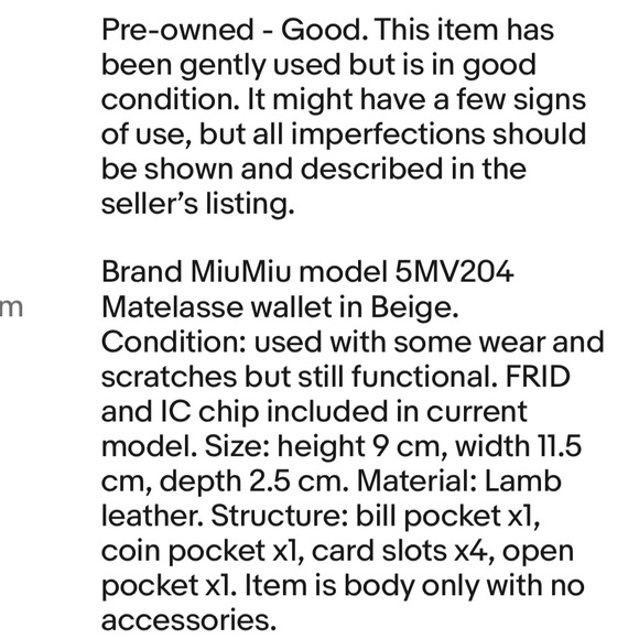 Miu Miu Taupe Quilted Wallet - Picture 10 of 10